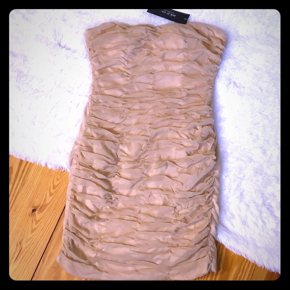 NWT Ark & Co Strapless Dress